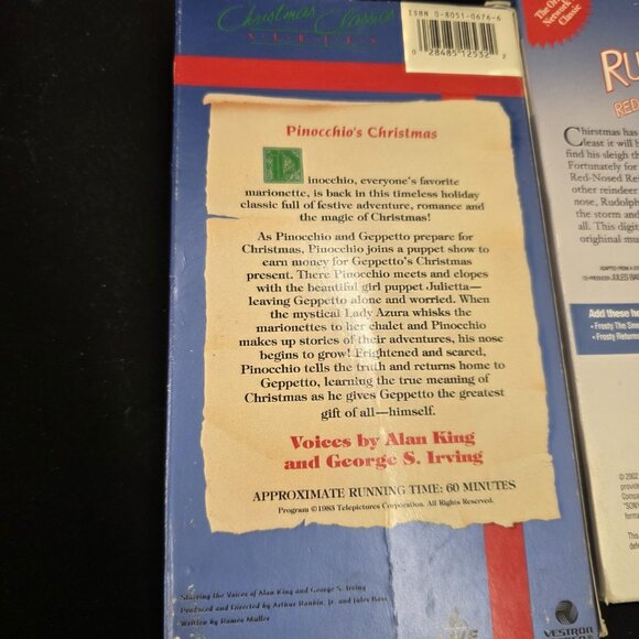 Vintage Christmas Holiday Classics VHS Videos Set Of Three - Picture 7 of 8